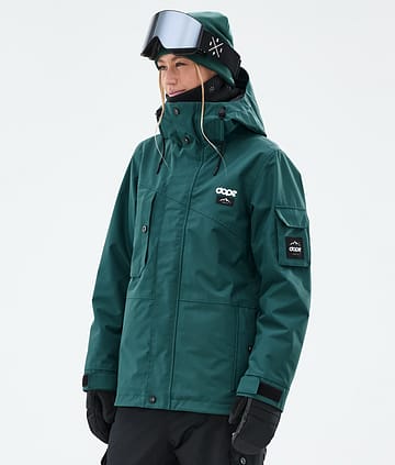 Adept W Skijakke Dame Bottle Green