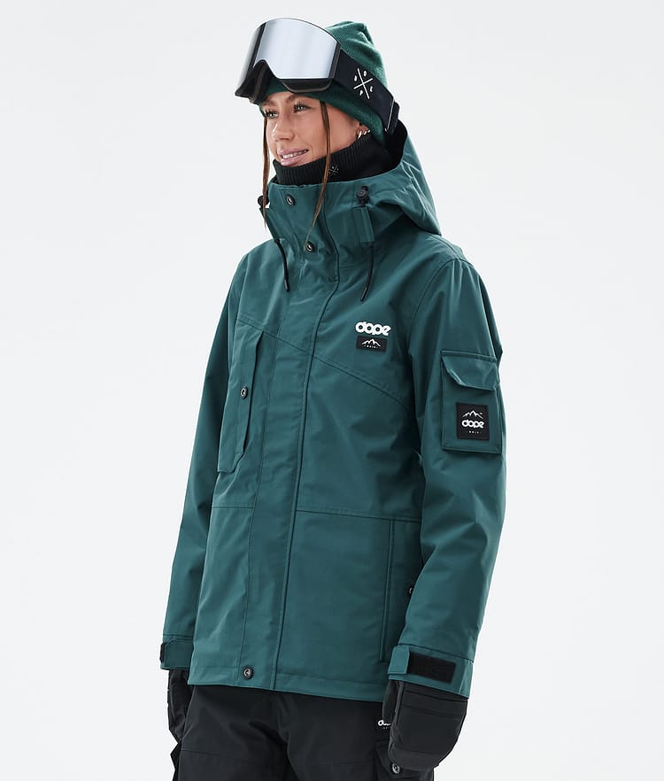 Adept W Veste de Ski Femme Bottle Green, Image 1 sur 9