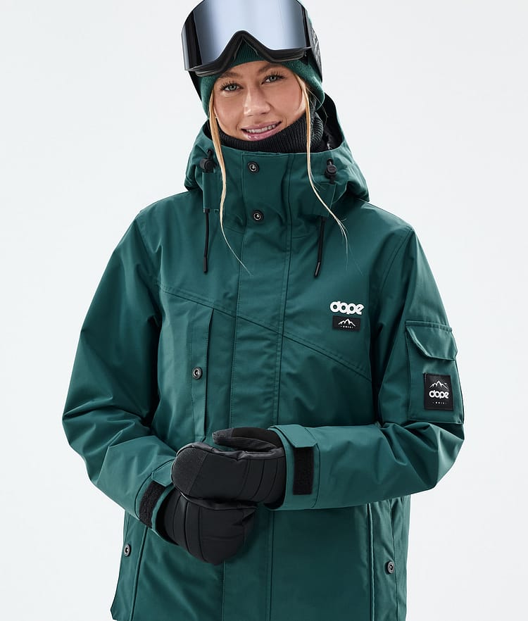 Adept W Ski Jacket Women Bottle Green, Image 2 of 10