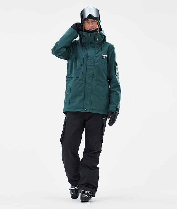 Adept W Veste de Ski Femme Bottle Green, Image 2 sur 9