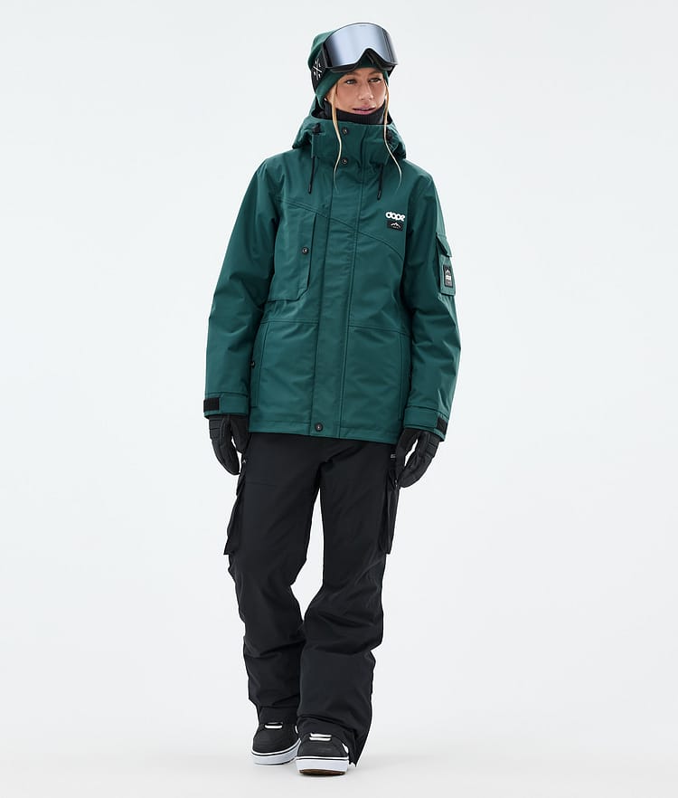 Adept W Snowboard jas Dames Bottle Green, Afbeelding 3 van 10