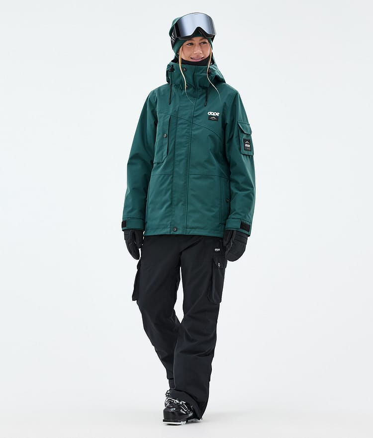Adept W Ski Jacket Women Bottle Green, Image 3 of 10