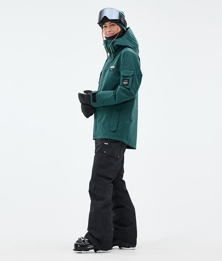 Adept W Ski Jacket Women Bottle Green, Image 4 of 10