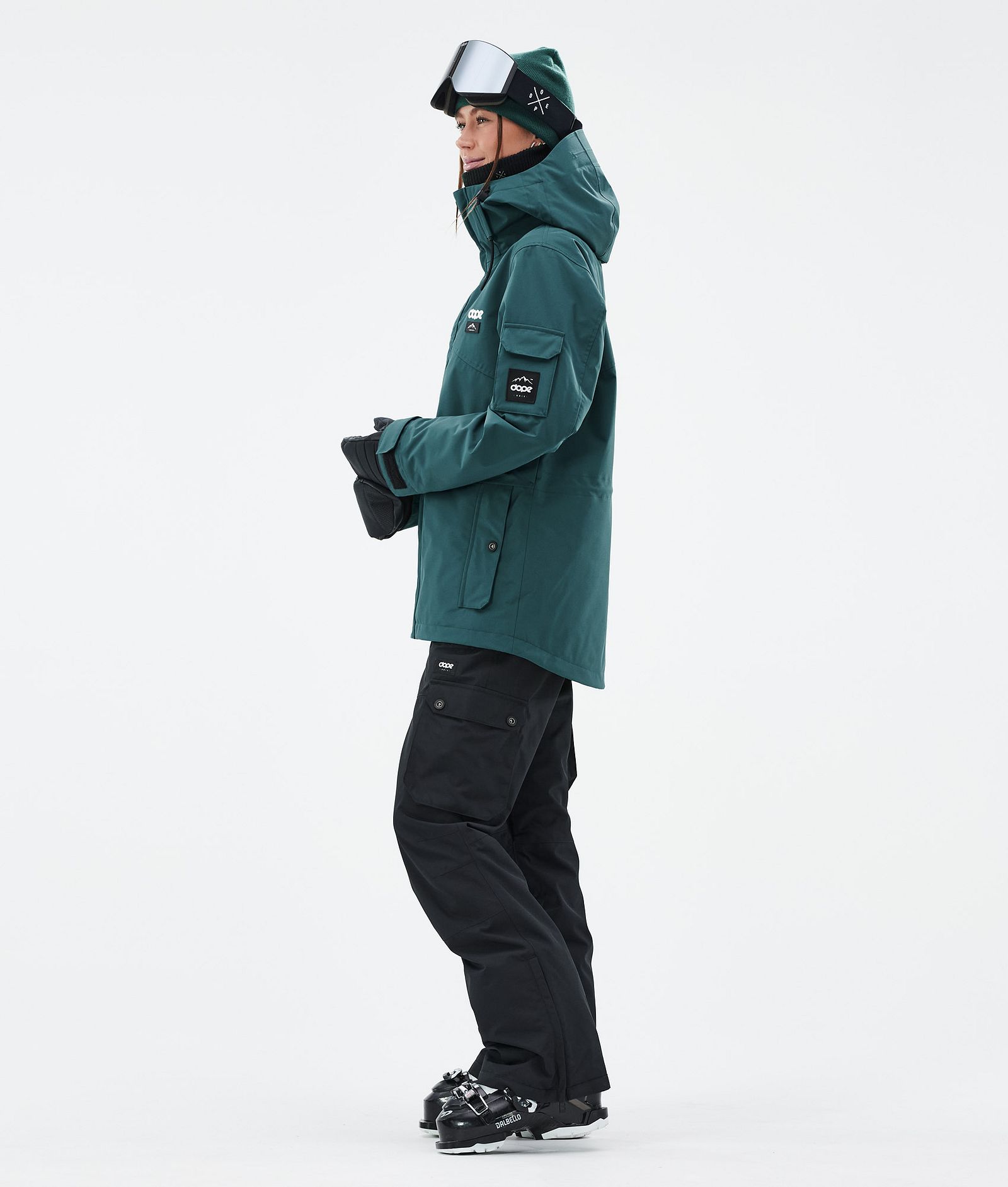 Adept W Veste de Ski Femme Bottle Green, Image 3 sur 9