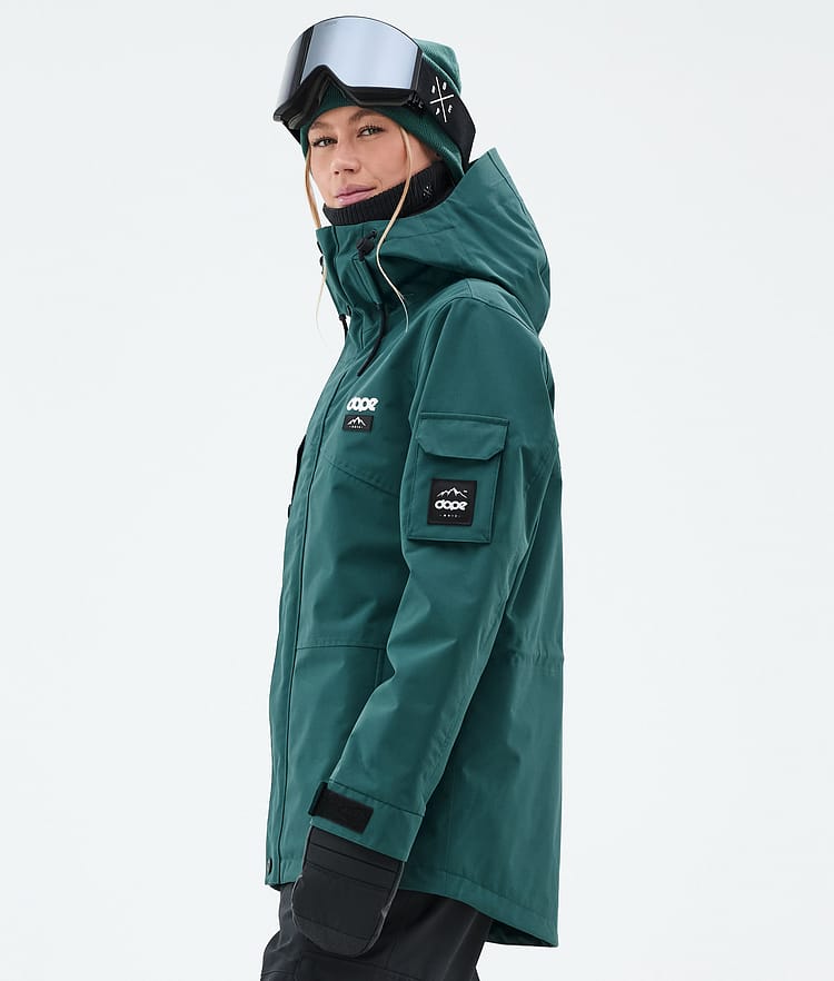 Adept W Ski Jacket Women Bottle Green, Image 6 of 10