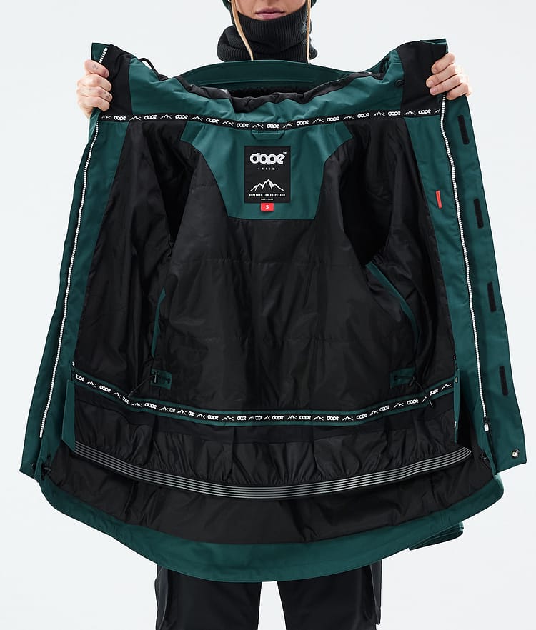 Adept W Ski Jacket Women Bottle Green, Image 10 of 10