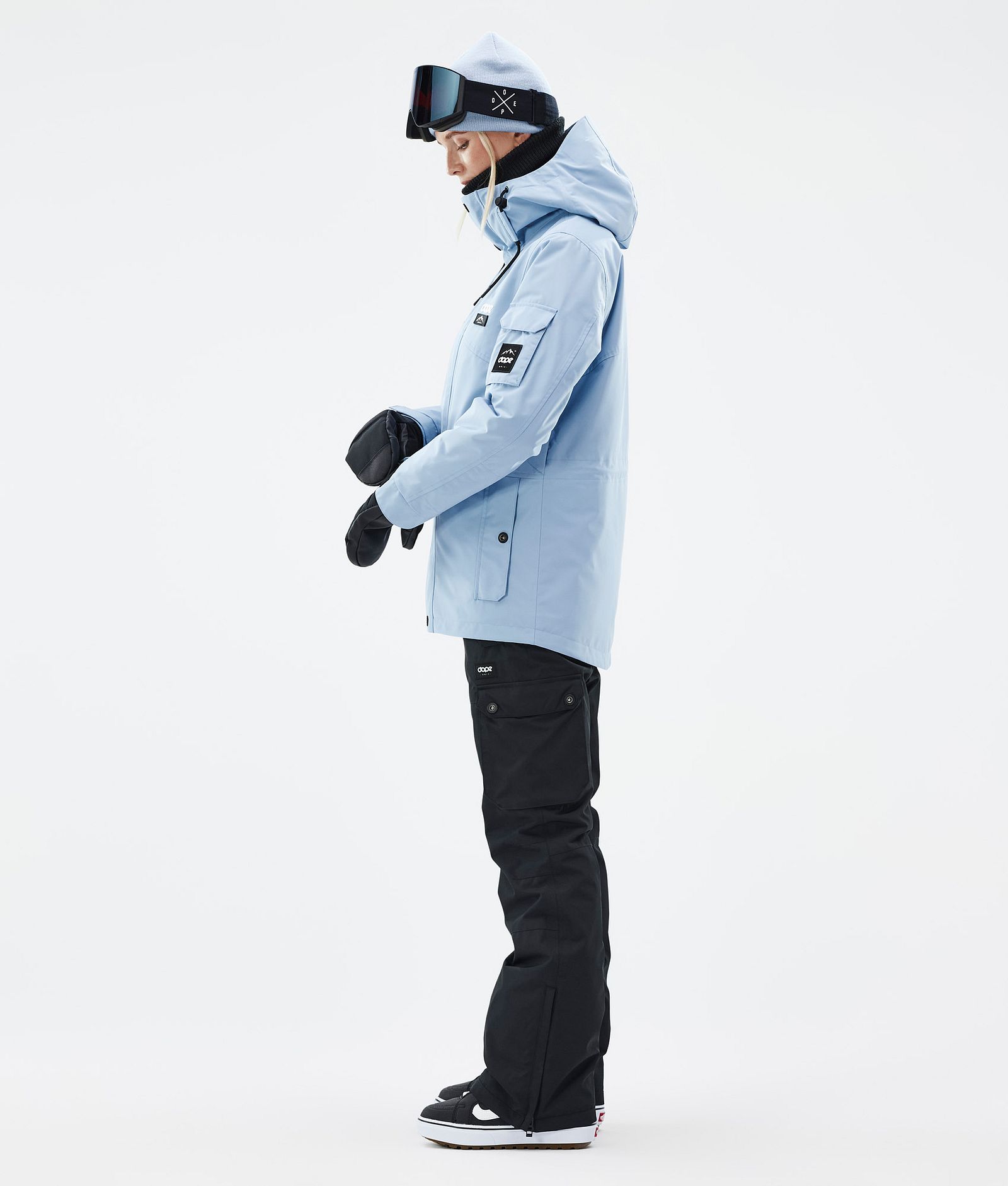 Adept W Giacca Snowboard Donna Light Blue