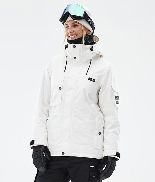 Adept W Veste de Ski Femme Old White