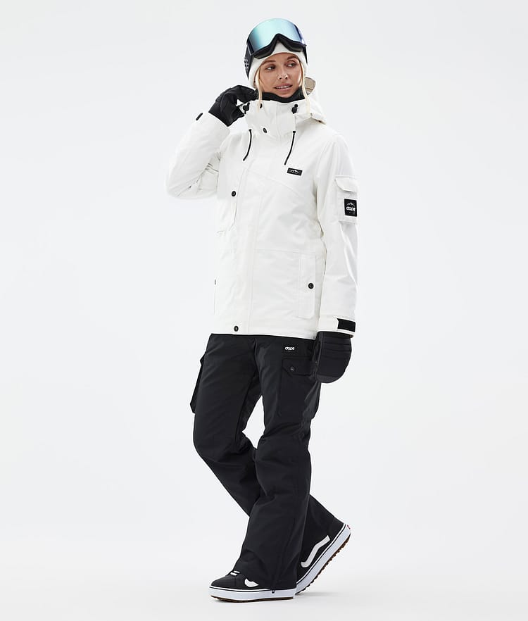 Adept W Snowboardjakke Dame Old White