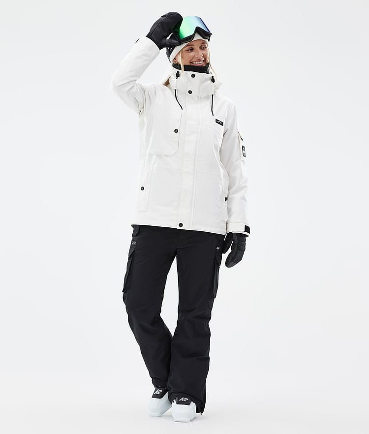 Adept W Manteau Ski Femme Old White, Image 3 sur 9