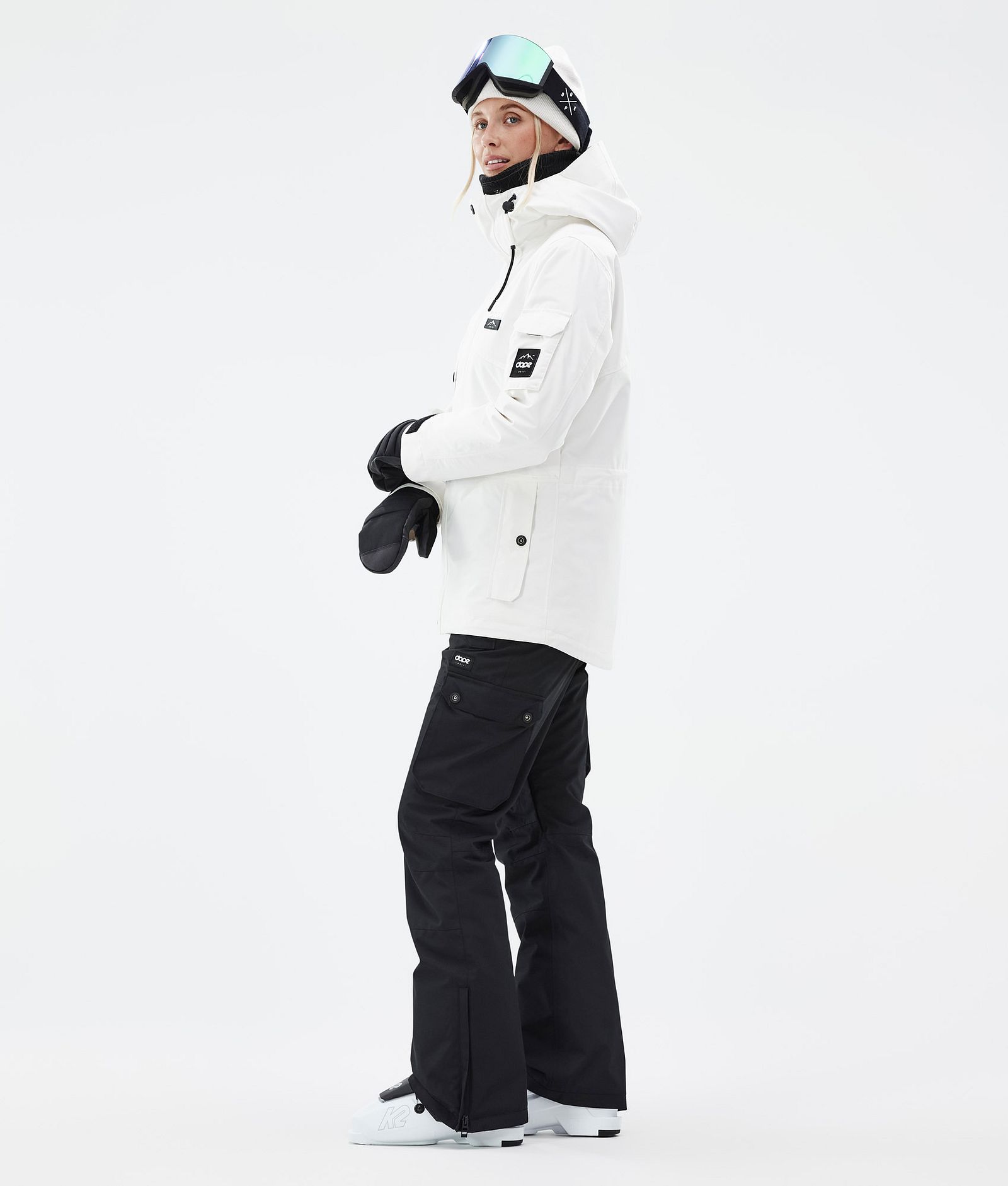 Adept W Skijacke Damen Old White, Bild 3 von 9