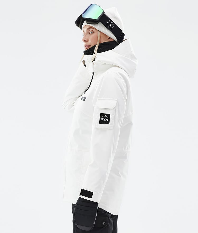 Adept W Snowboardjacke Damen Old White