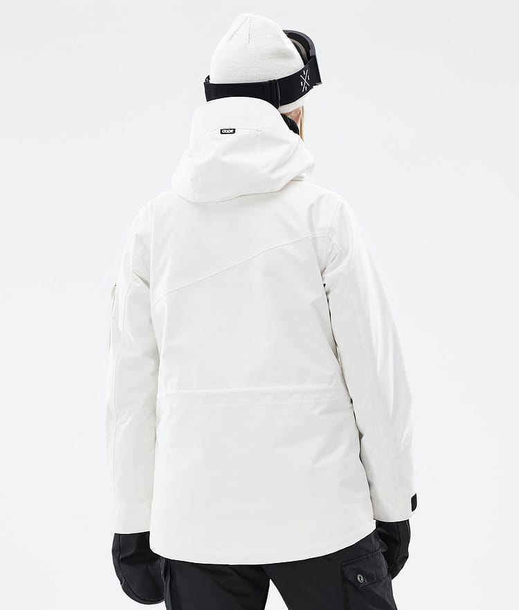 Adept W Skijacke Damen Old White, Bild 6 von 9