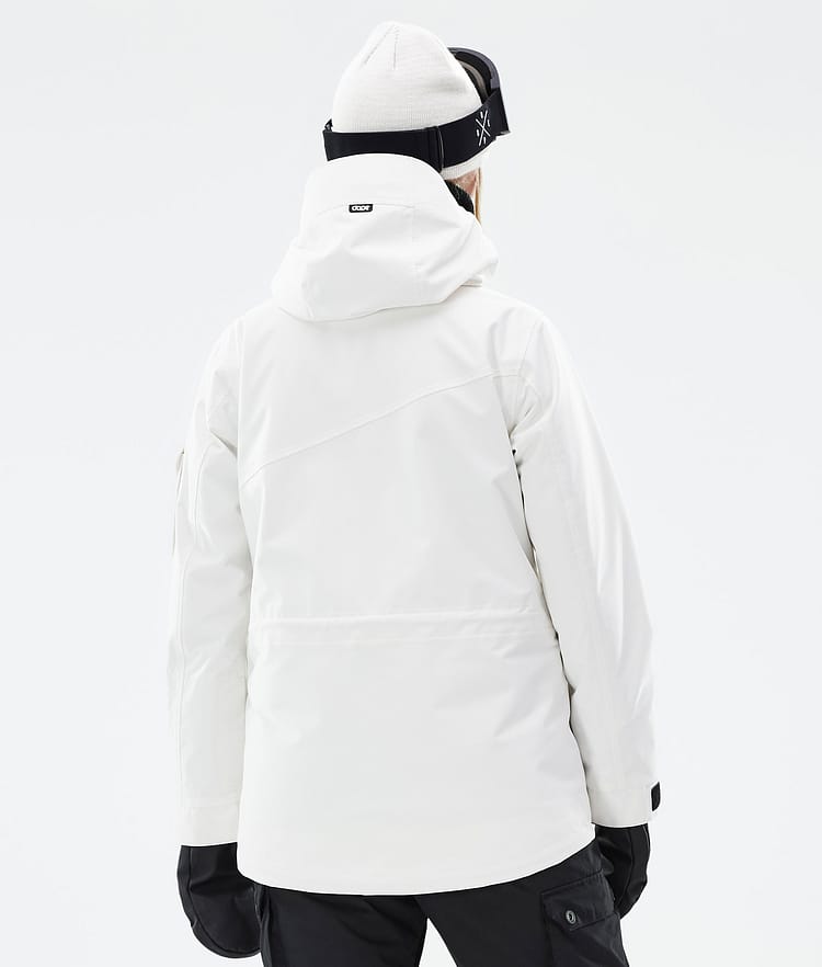 Adept W Skijacke Damen Old White