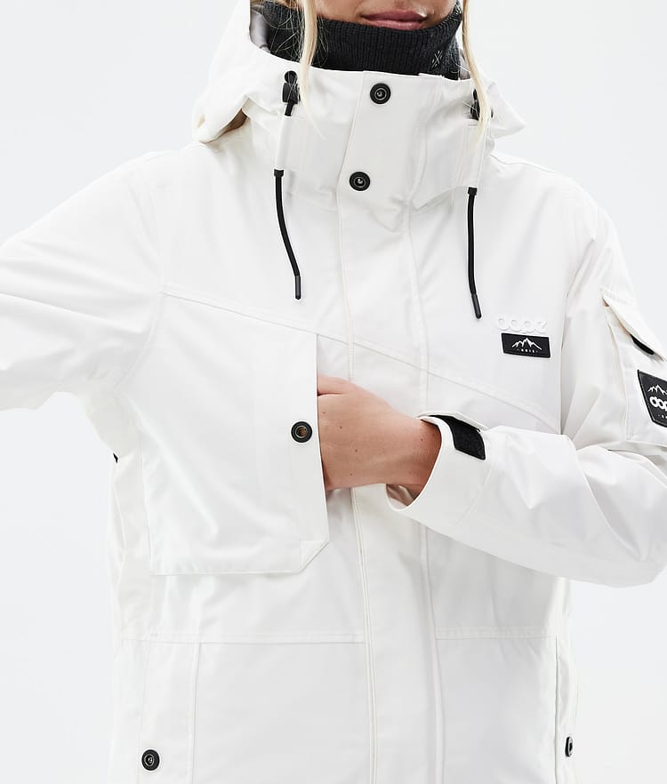 Adept W Skijacke Damen Old White, Bild 8 von 9