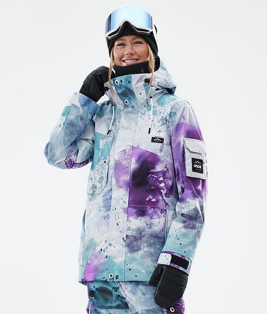 Adept W Ski Jacket Women Spray Green Grape