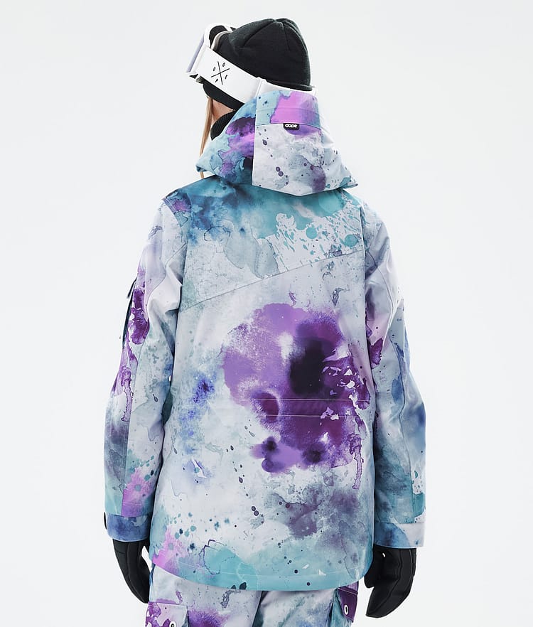 Adept W Snowboard Jacket Women Spray Green Grape, Image 7 of 9