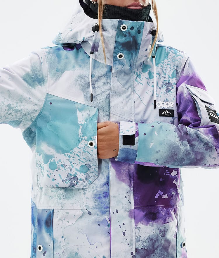 Adept W Snowboard Jacket Women Spray Green Grape, Image 8 of 9