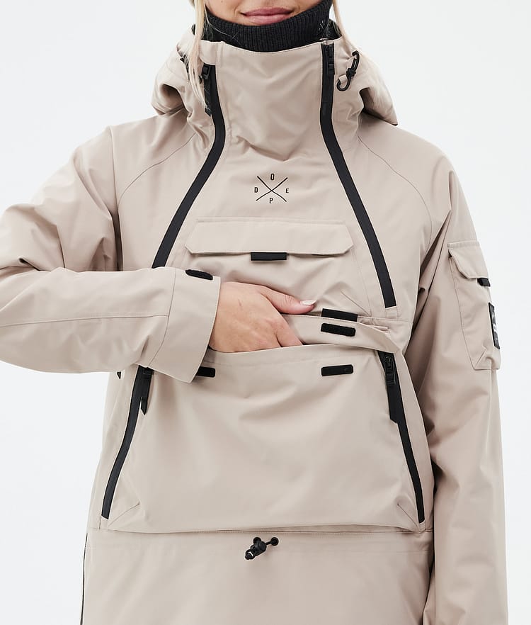 Akin W Ski Jacket Women Sand, Image 9 of 8