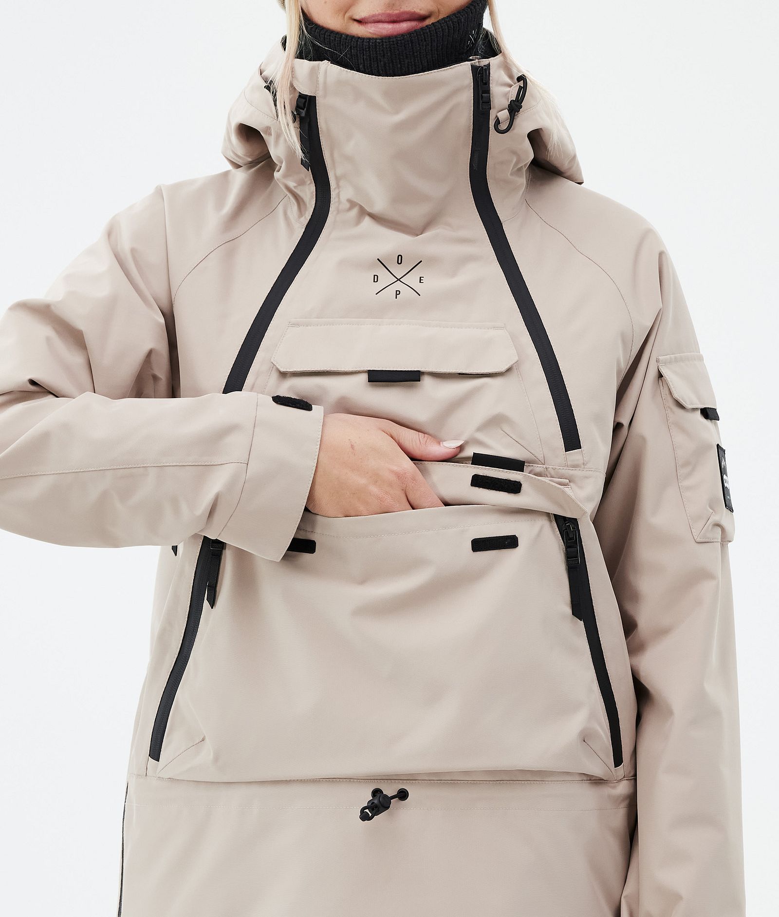 Akin W Ski Jacket Women Sand, Image 8 of 8