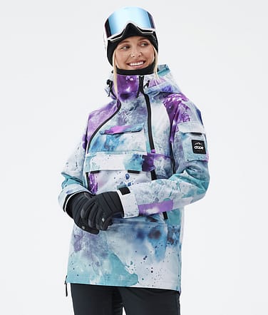 Akin W Snowboard Jacket Spray Green Grape