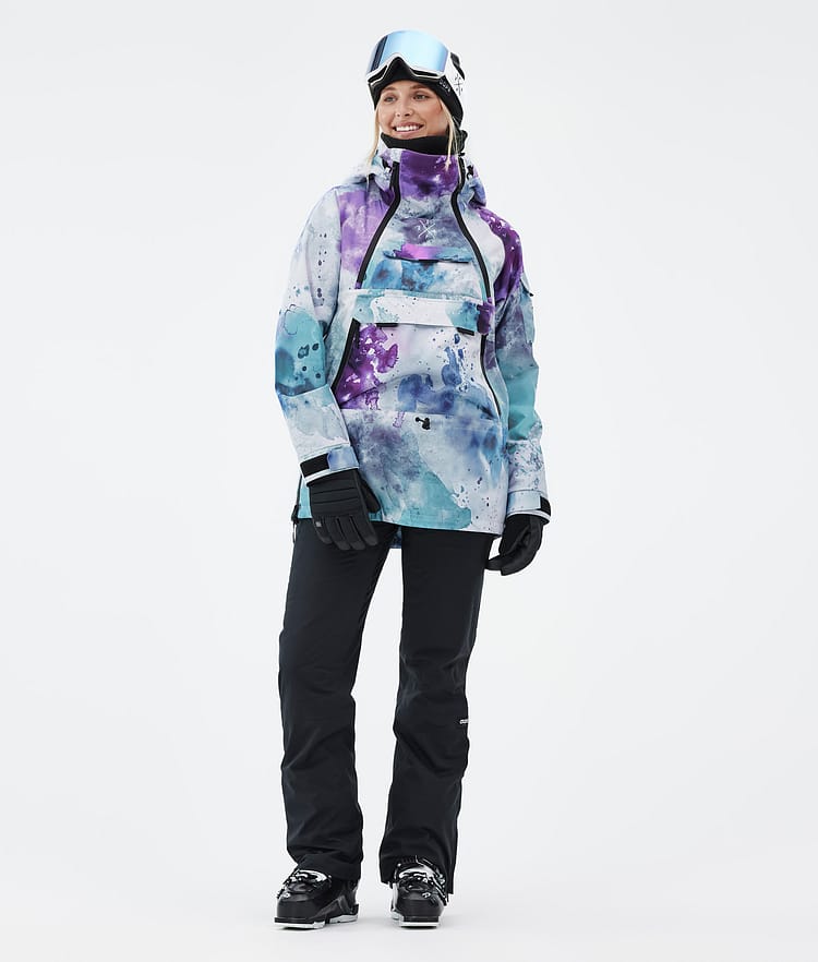 Akin W Ski Jacket Women Spray Green Grape