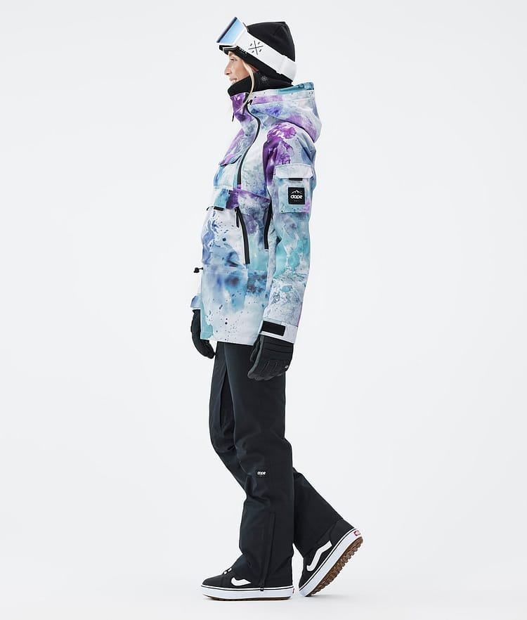 Akin W Snowboard Jacket Women Spray Green Grape, Image 3 of 8