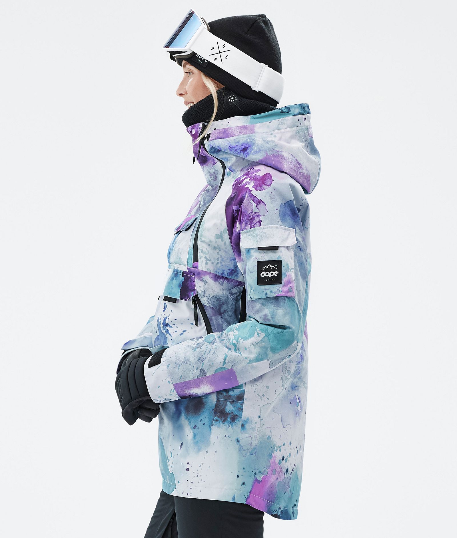 Akin W Snowboard Jacket Women Spray Green Grape, Image 5 of 8