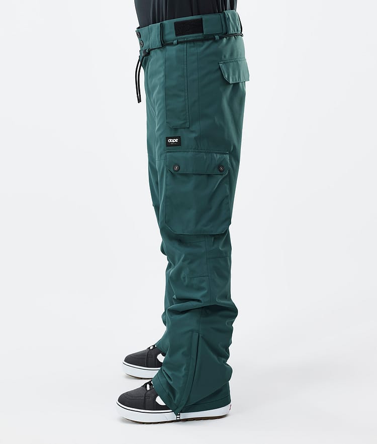 Iconic Snowboard Pants Men Bottle Green Renewed, Image 3 of 7