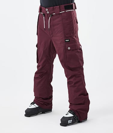 Iconic Pantalones Esquí Hombre Burgundy