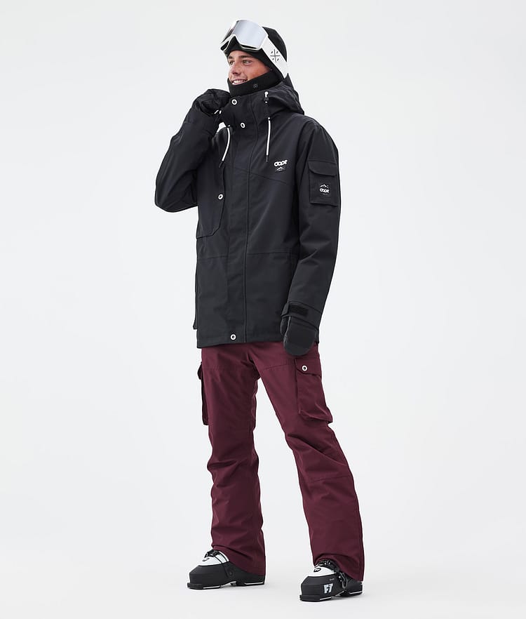 Iconic Ski Pants Men Burgundy, Image 2 of 7