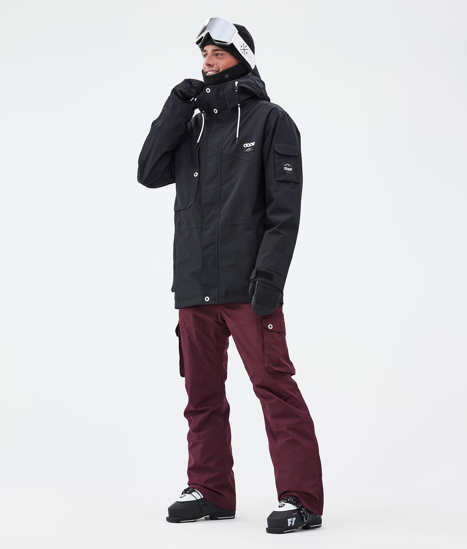 Iconic Lyžařské Kalhoty Pánské Burgundy, Obrázek 2 z 7