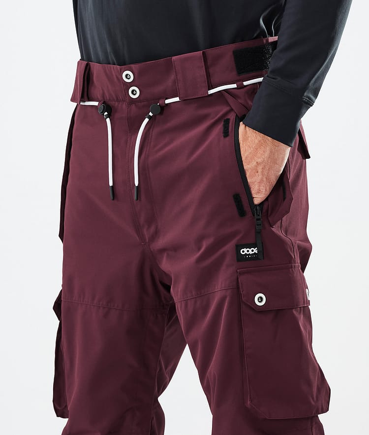 Dope Iconic Ski Pants Men Burgundy | Dopesnow UK