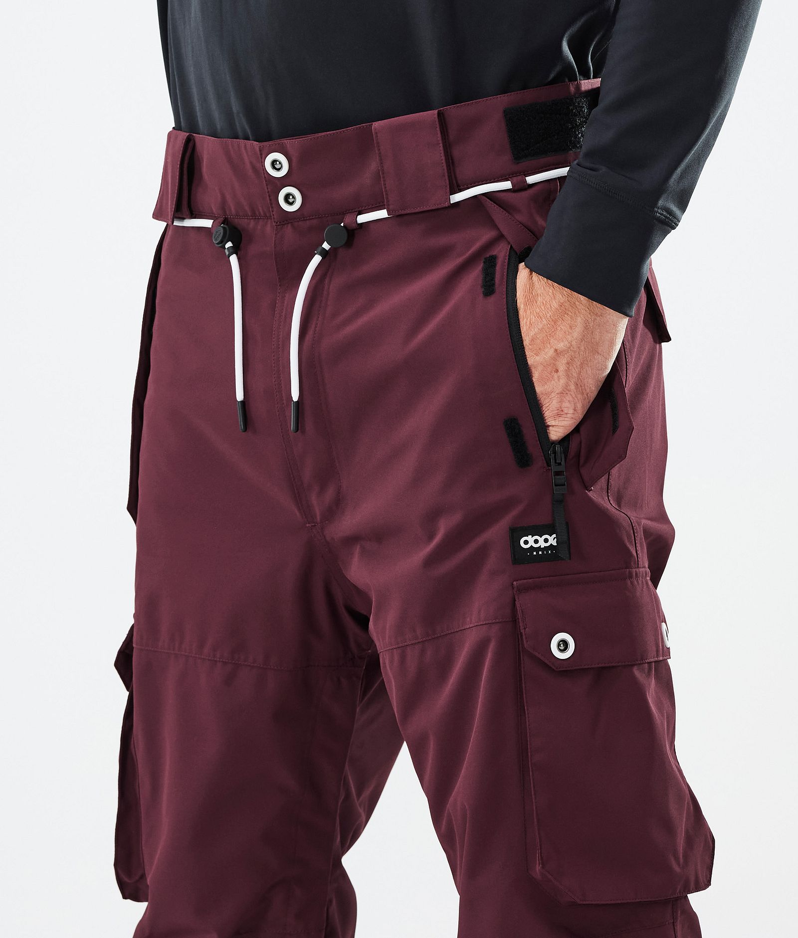 Dope Iconic Snowboard Pants Men Burgundy | Dopesnow.com