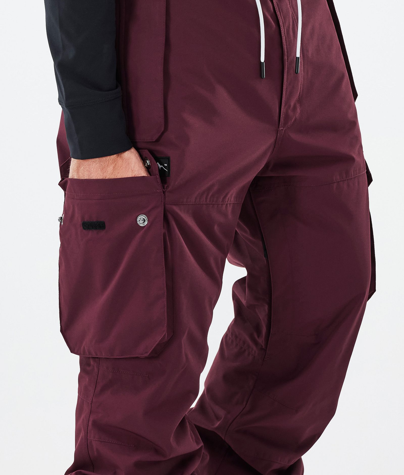 Iconic Ski Pants Men Burgundy, Image 6 of 7