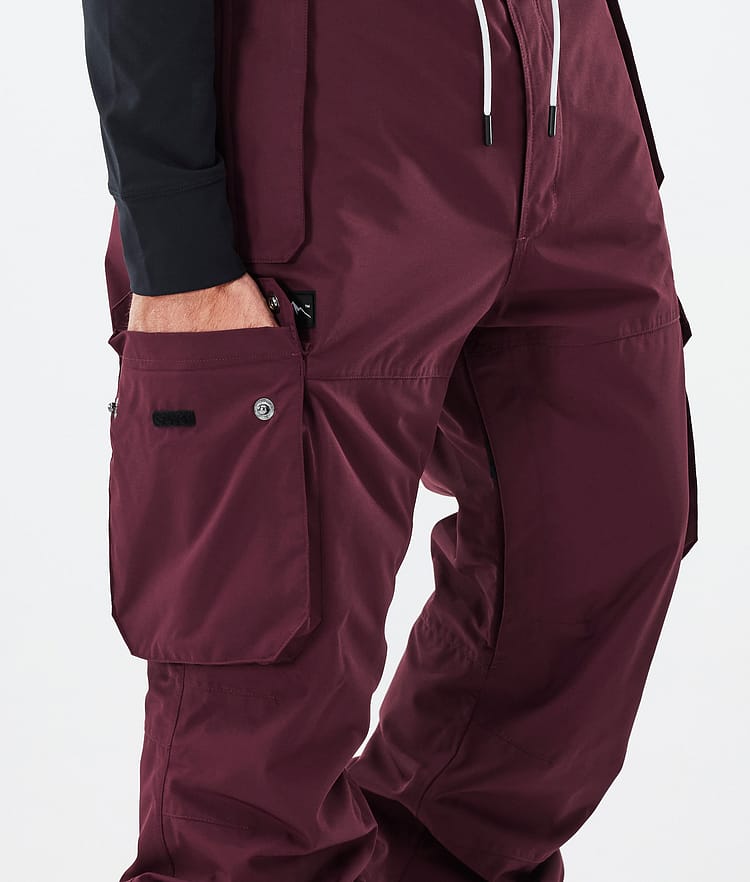 Iconic Snowboard Pants Men Burgundy, Image 6 of 7