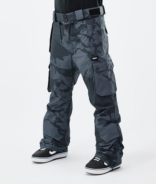 Iconic Pantaloni Snowboard Uomo Metal Blue Camo