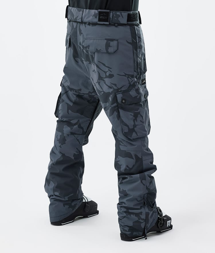 Iconic Ski Pants Men Metal Blue Camo