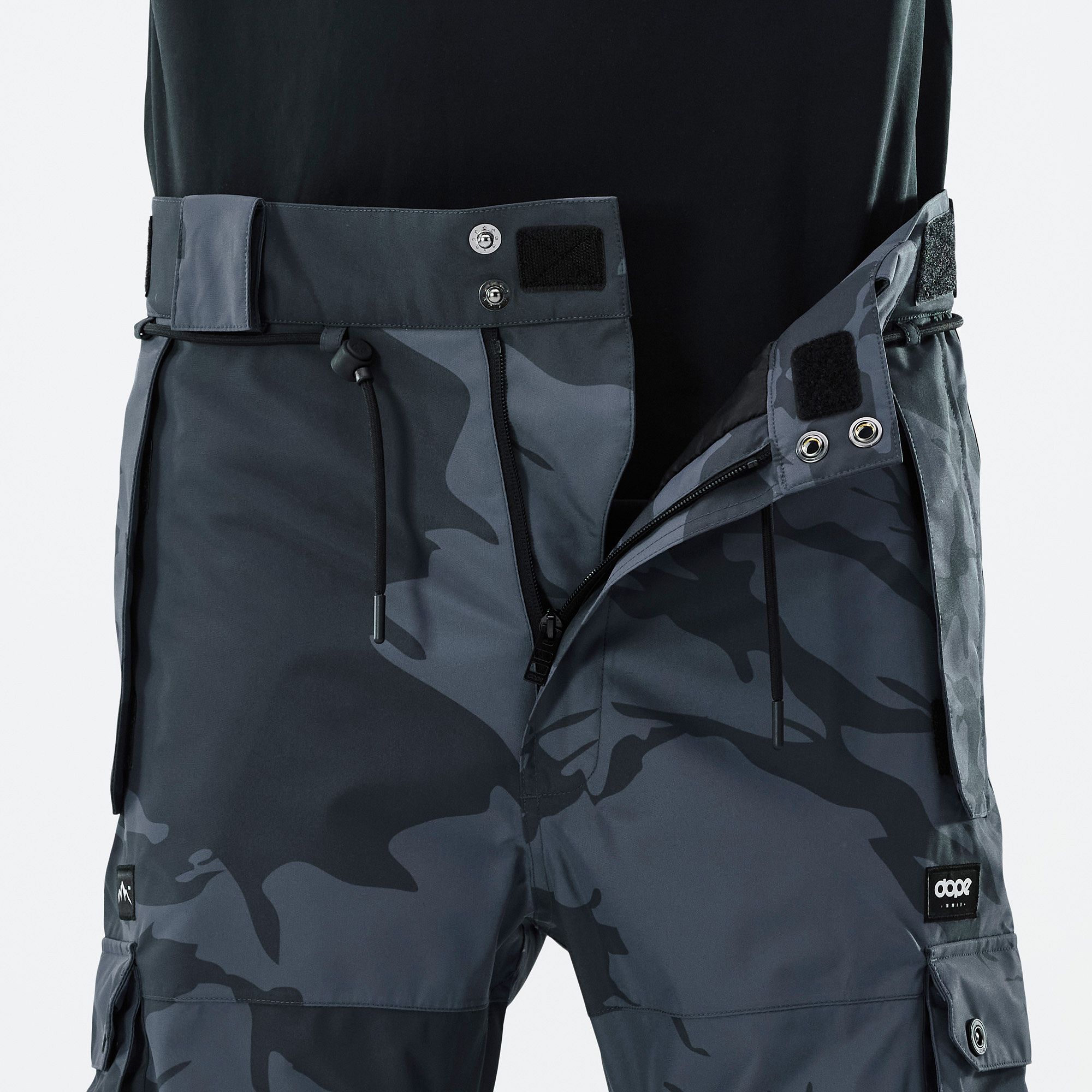 Dope Iconic Ski Pants Men Metal Blue Camo | Dopesnow CA