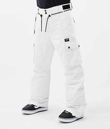 Iconic Snowboard Pants Men Old White