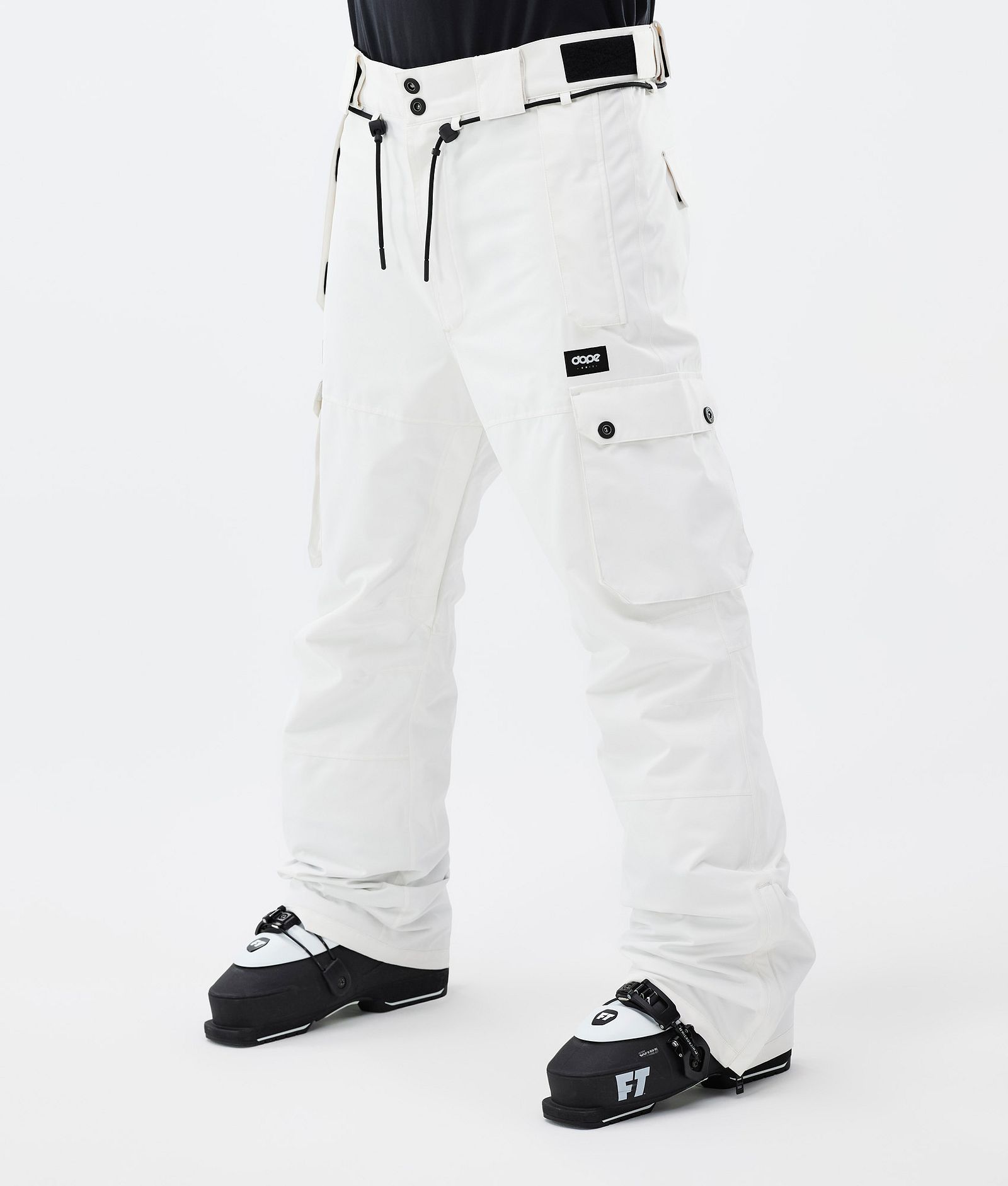 White Shield Ski Pants for Men