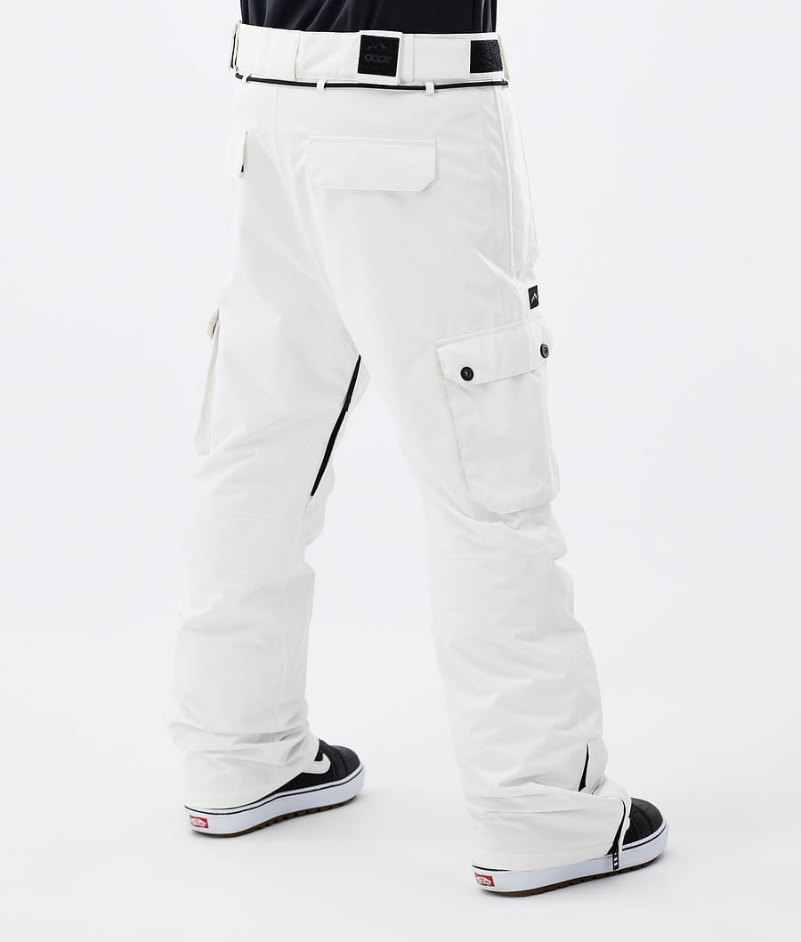 Iconic Snowboard Pants Men Old White