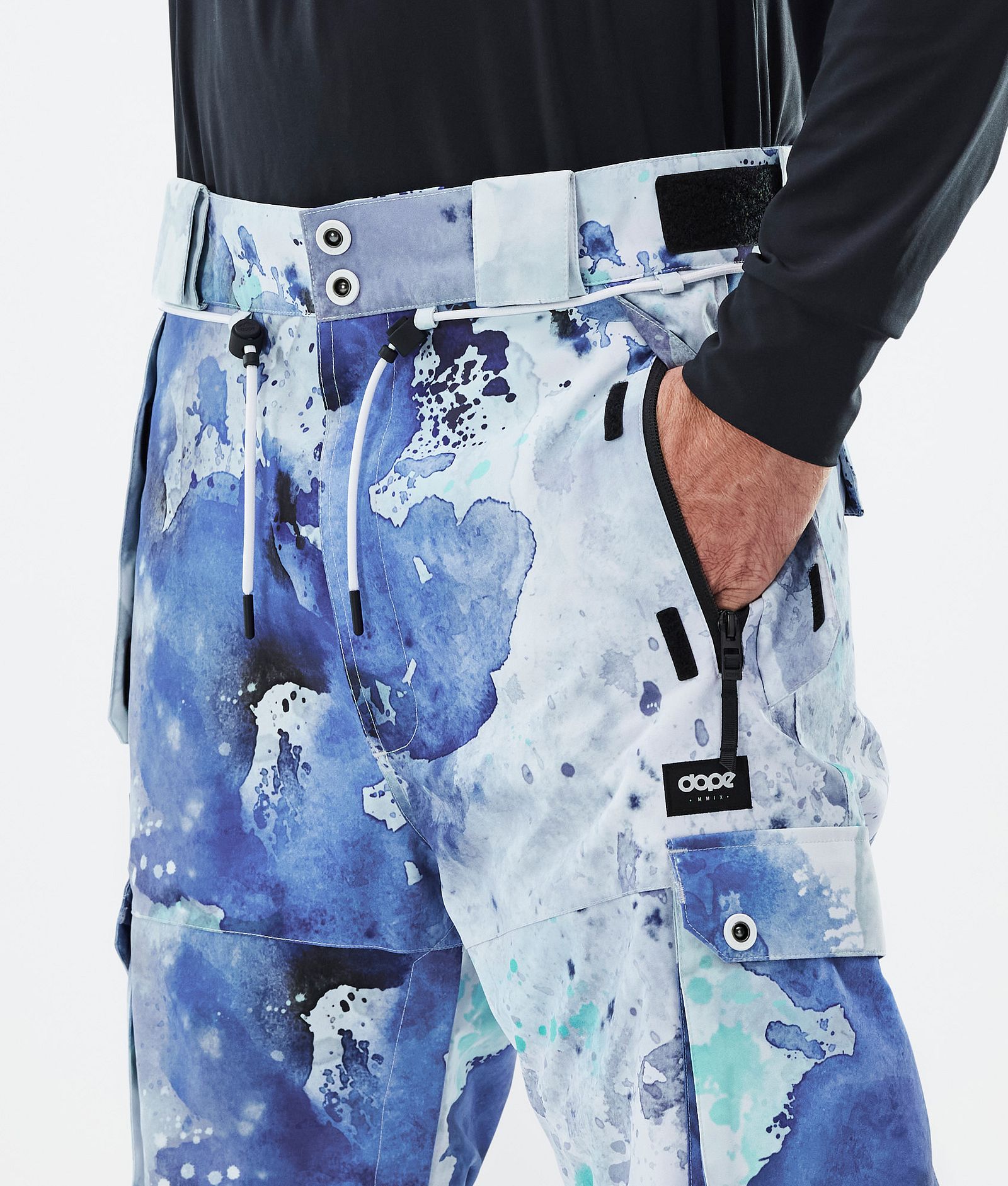 Dope Iconic Pantalones Snowboard Hombre Metal Blue Camo - Azul