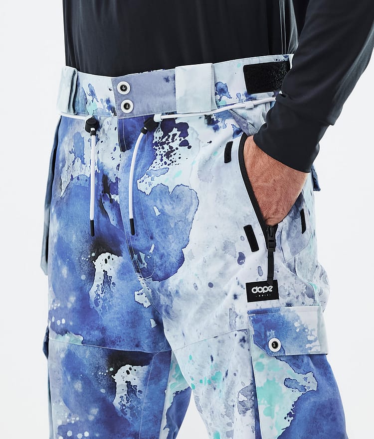 Iconic Snowboard Pants Men Spray Blue Green