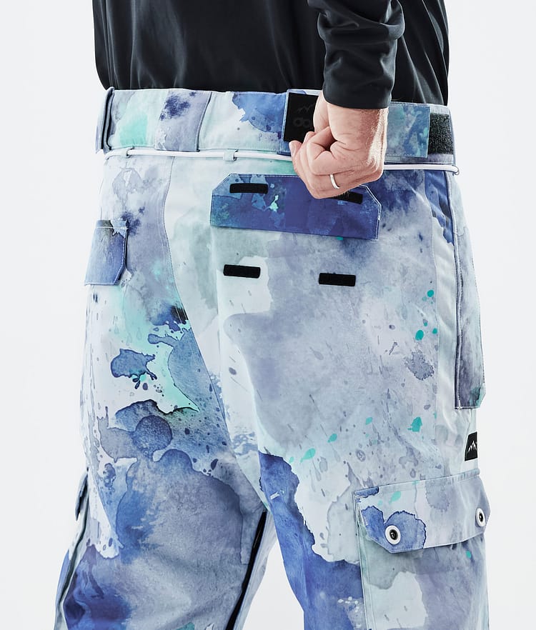 Dope Iconic Snowboard Pants Men Spray Blue Green | Dopesnow UK