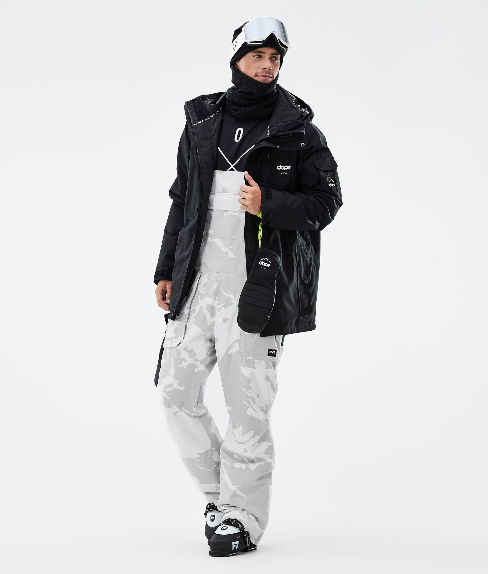 Notorious B.I.B Ski Pants Men Grey Camo, Image 2 of 7