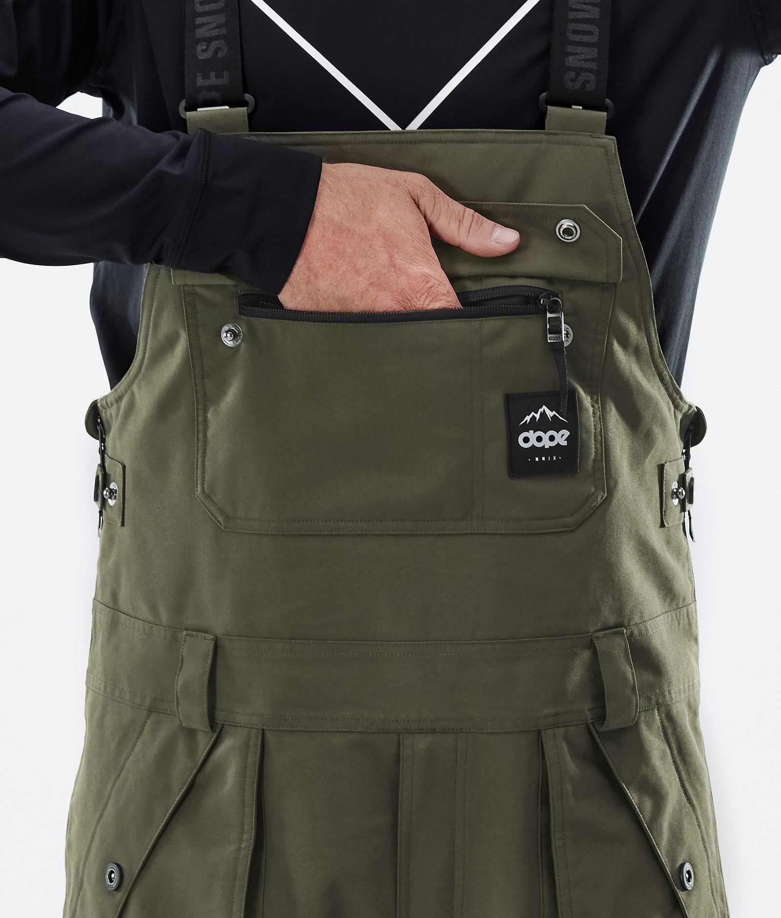 Notorious B.I.B Pantaloni Sci Uomo Olive Green, Immagine 6 di 7