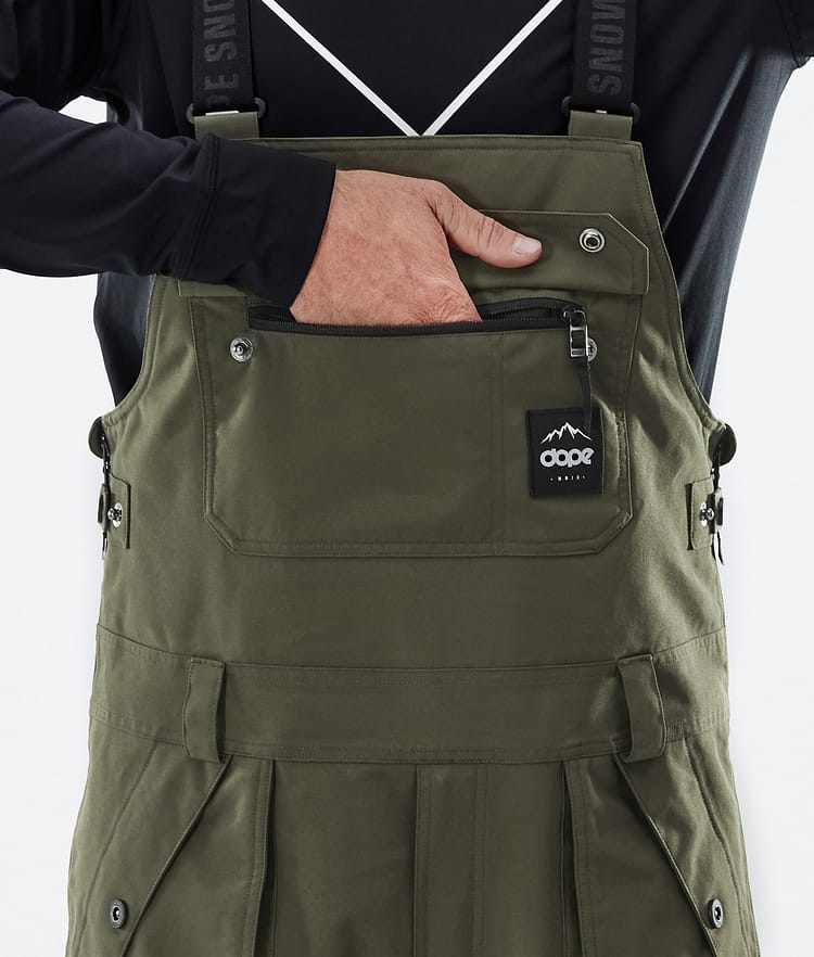 Notorious B.I.B Ski Pants Men Olive Green, Image 6 of 7