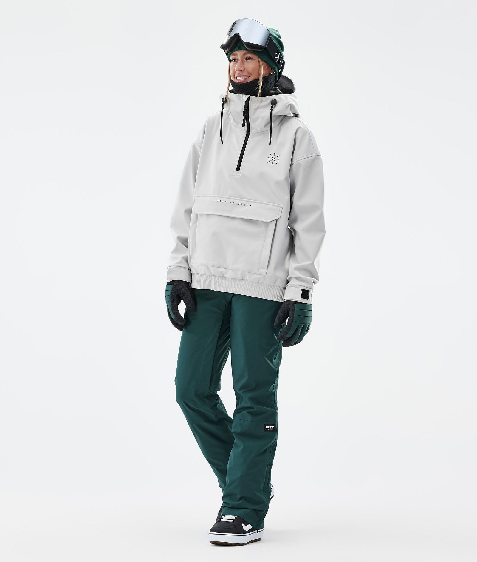 Con W Pantaloni Snowboard Donna Bottle Green Renewed, Immagine 2 di 6