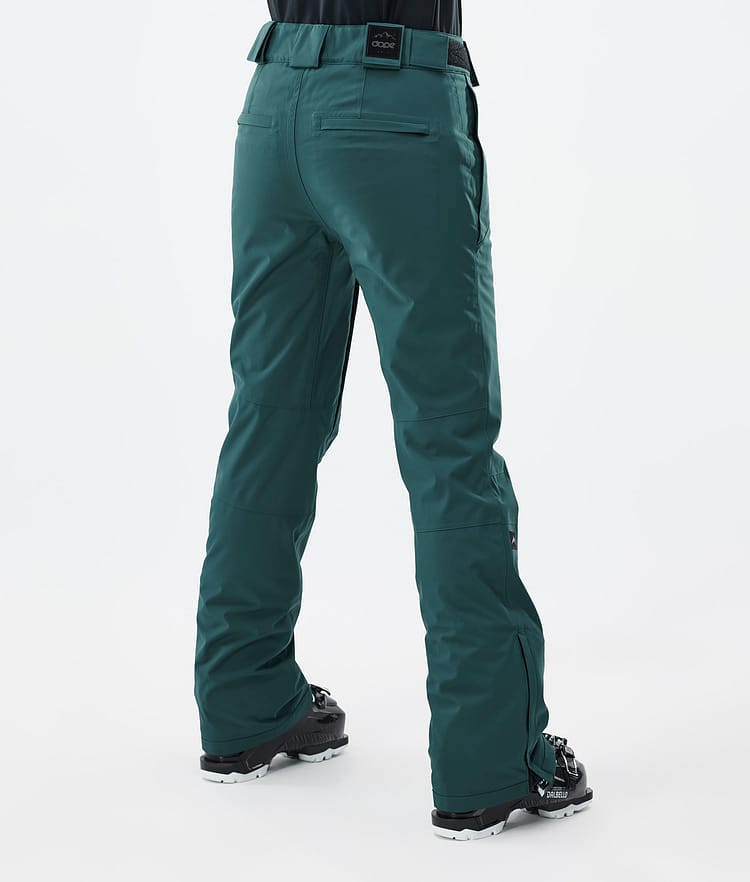 Con W Pantalon de Ski Femme Bottle Green